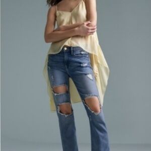 NWOT Frame Le High Denim Women's Straight Leg Distressed Jeans - 29